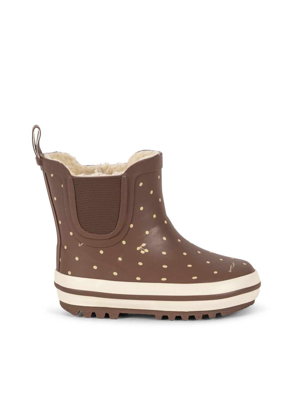Regenlaarzen Roi - Cherry Dot Marrone - Rubber - Konges Sløjd - productfoto - afbeelding 4