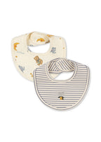 Slabbetjes 2-pack Basic Bibs - Stripe Como & Cucciolo - Konges Sløjd - productfoto - afbeelding 2