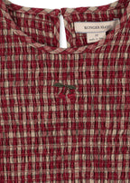 Robe Elin Smock – Brick Check – Coton Bio – Konges Sløjd