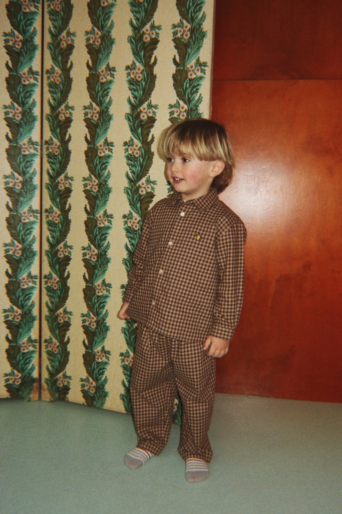 Flanellhose Foret – Chocolate Check – Bio-Baumwolle – Konges Sløjd