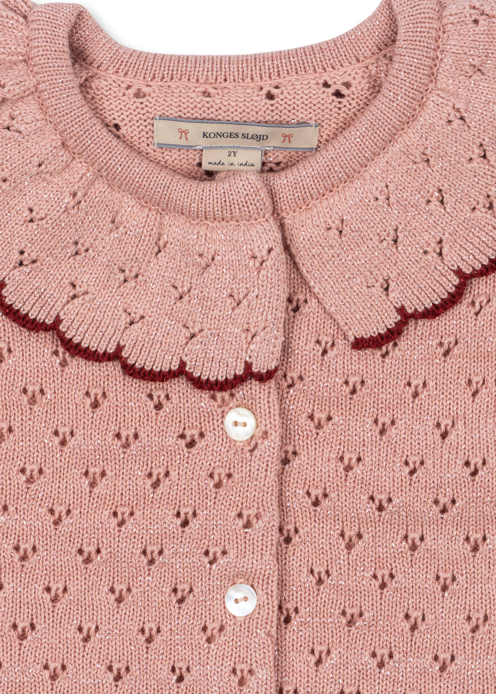 Gestrickte Strickjacke Holiday Cardigan – Mellow Rose – Konges Sløjd