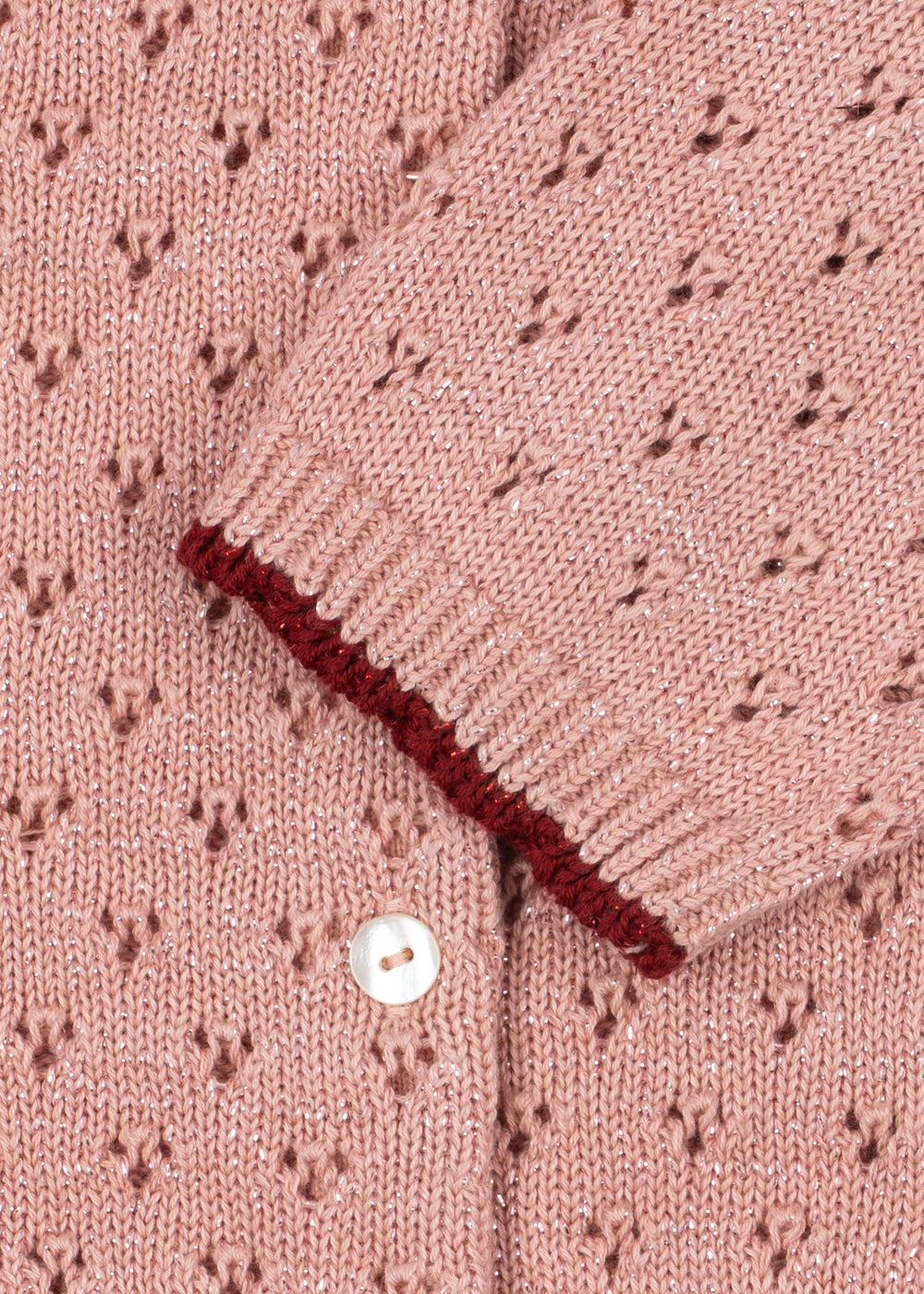 Gestrickte Strickjacke Holiday Cardigan – Mellow Rose – Konges Sløjd