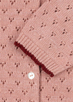 Gestrickte Strickjacke Holiday Cardigan – Mellow Rose – Konges Sløjd