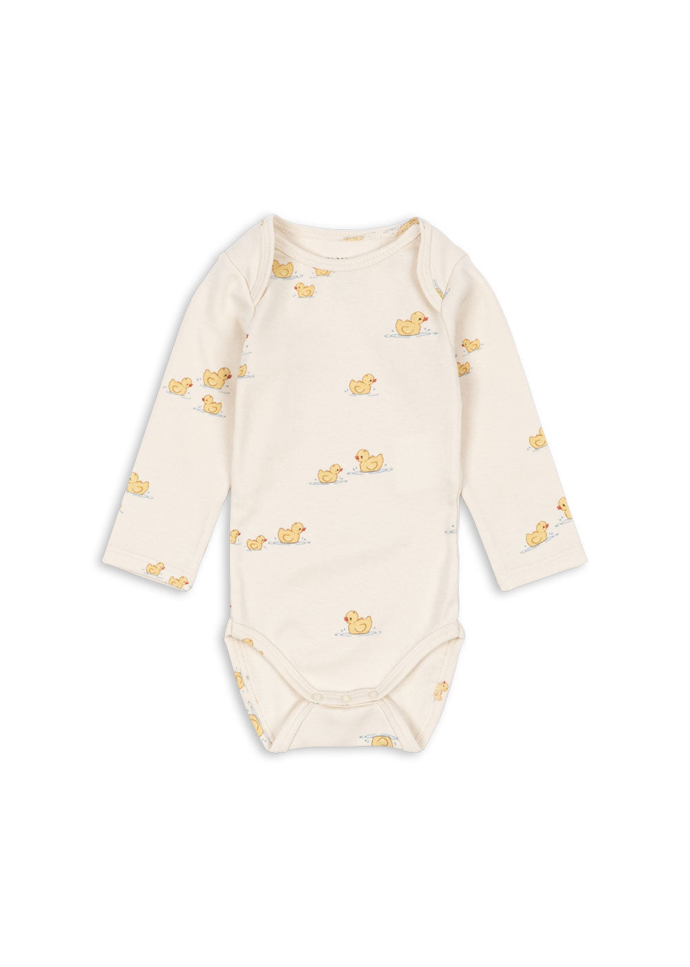 Romper Bello LS Body met eendjesprint - Fanga Mio - Biologisch katoen en modal - Konges Sløjd - Fanga Fontana - voorkant - afbeelding 2