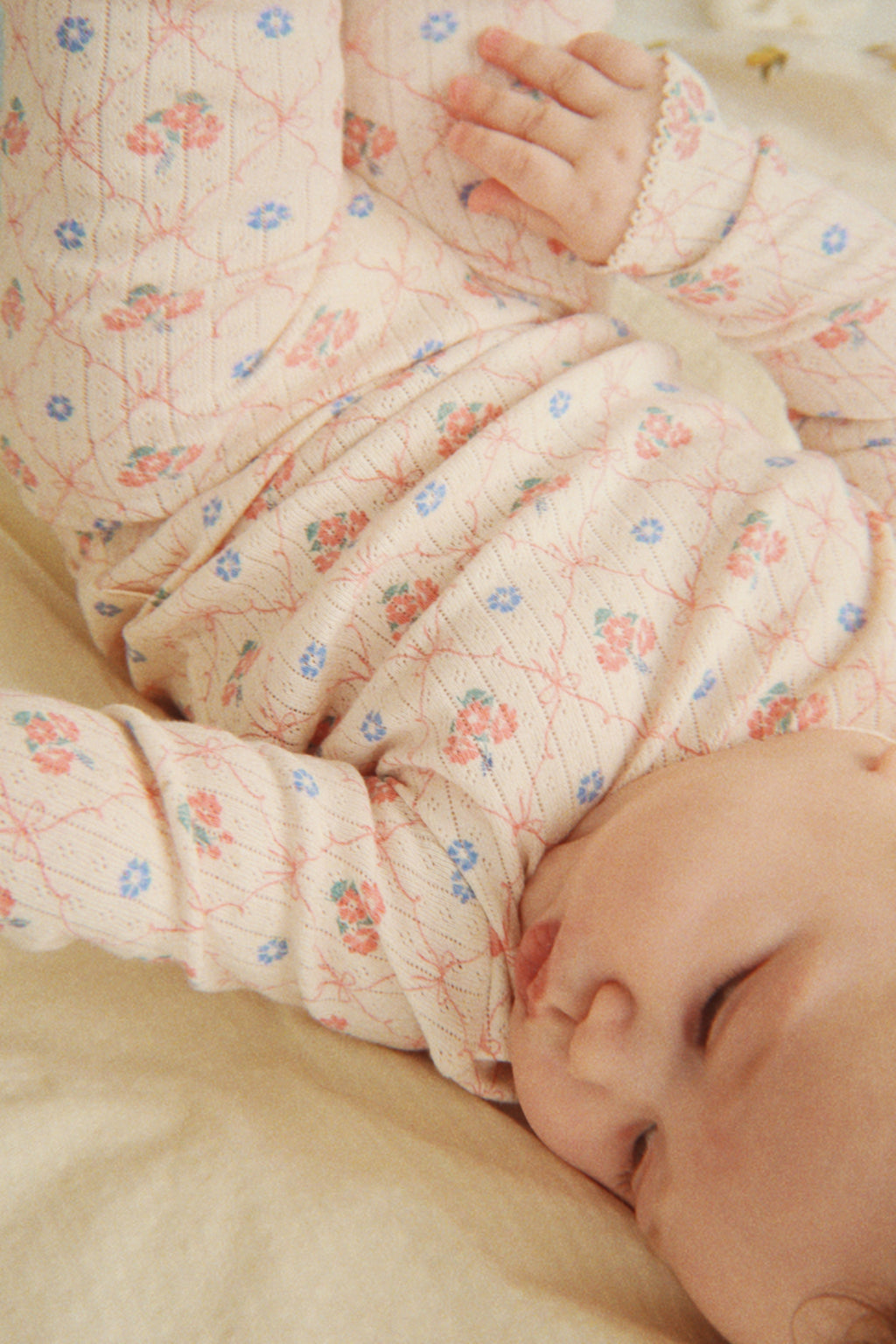 Minnie Pants Fleur Decor – Soft floral baby pants – GOTS organic cotton – Konges Sløjd