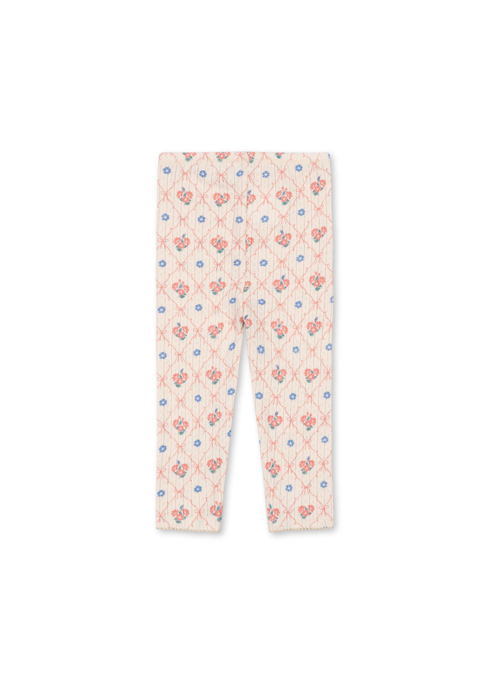 Minnie Pants Fleur Decor – Pantalon bébé doux fleuri – Coton bio GOTS – Konges Sløjd