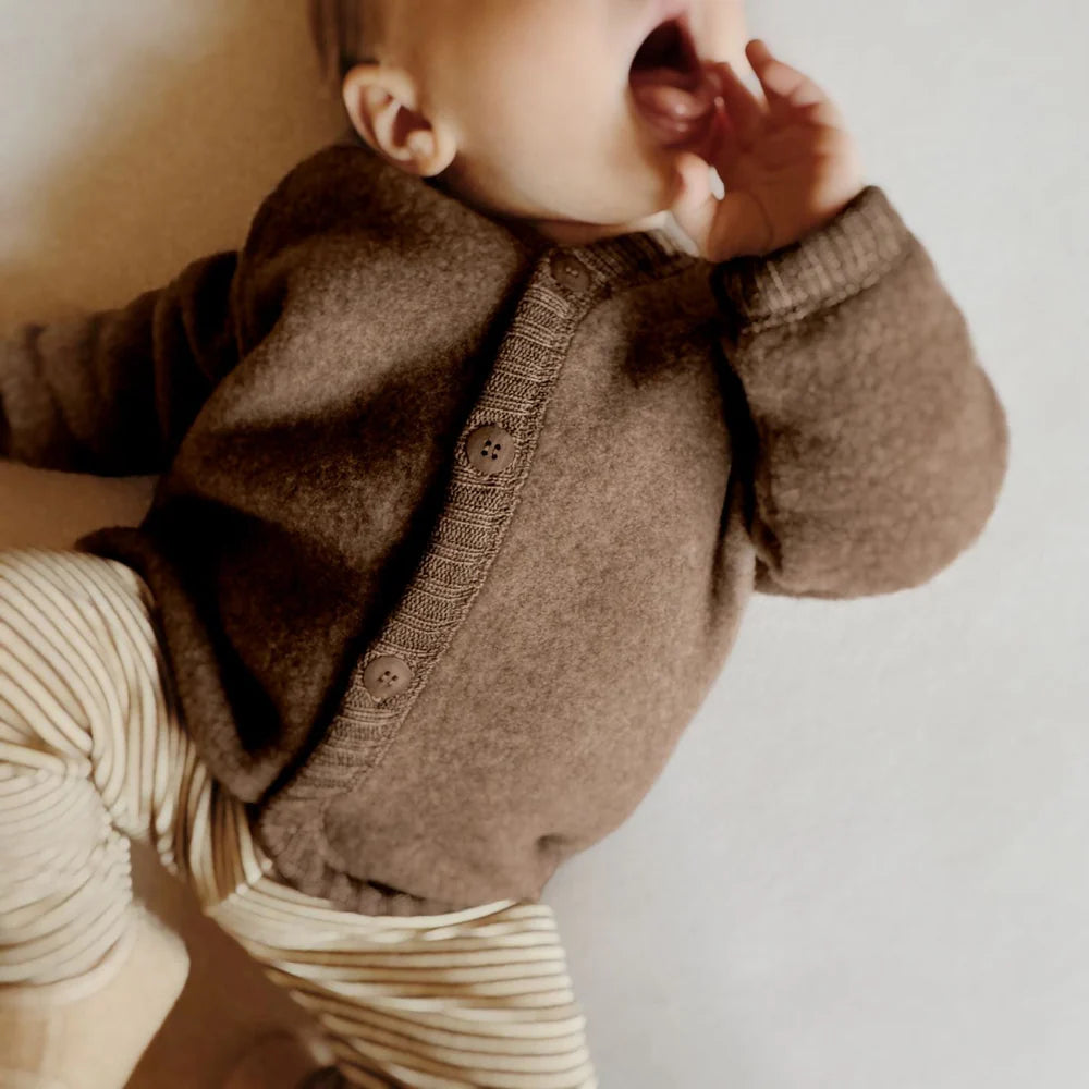 Cardigan - Merino wol fleece - 100% wol - Jasje/Vestje - Joha - productfoto - afbeelding 5