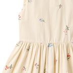 Jurkje - Dress Thelma - Biologisch katoen - Ivory/Creme - Wheat close up