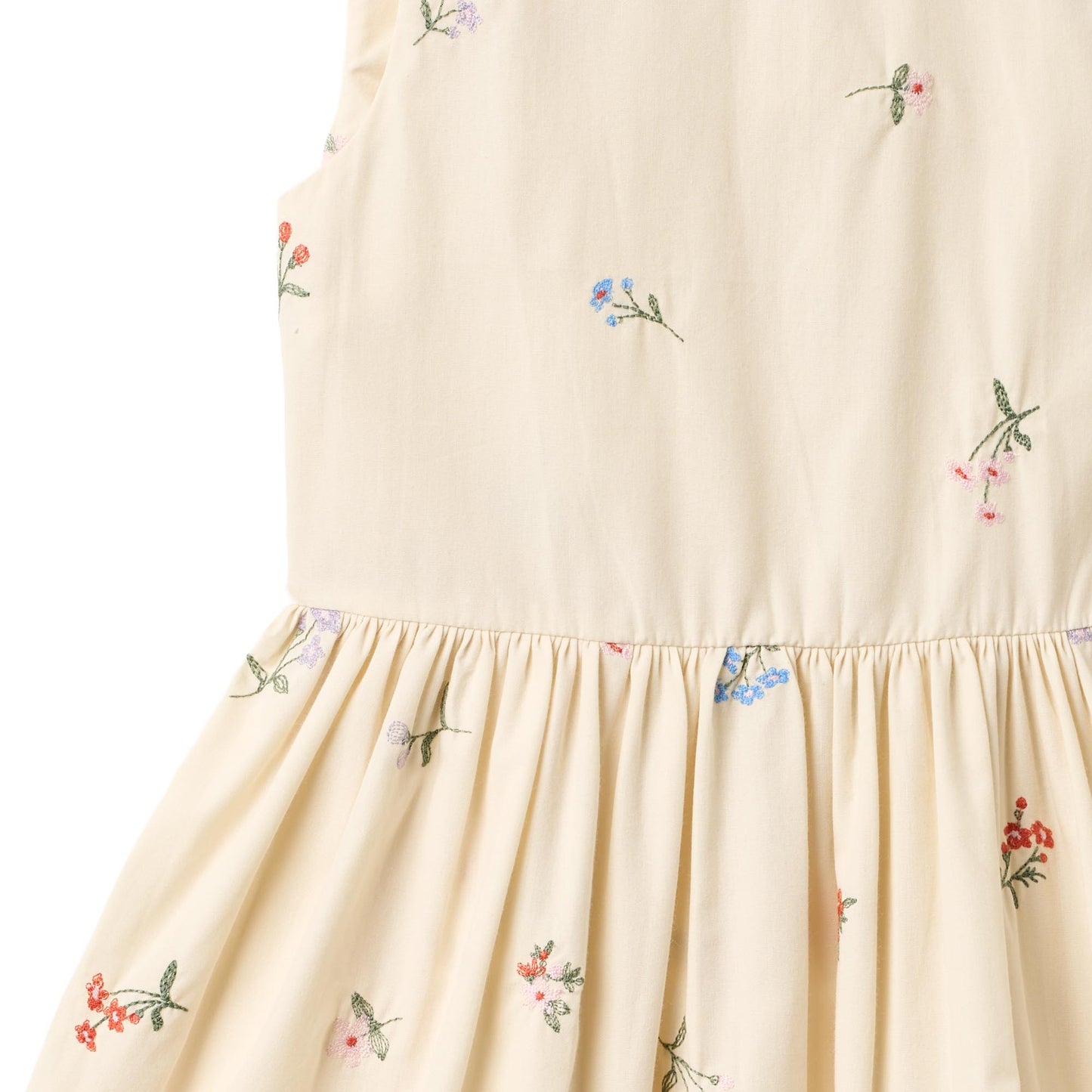 Jurkje - Dress Thelma - Biologisch katoen - Ivory/Creme - Wheat close up