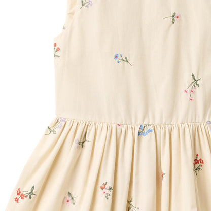 Jurkje - Dress Thelma - Biologisch katoen - Ivory/Creme - Wheat close up