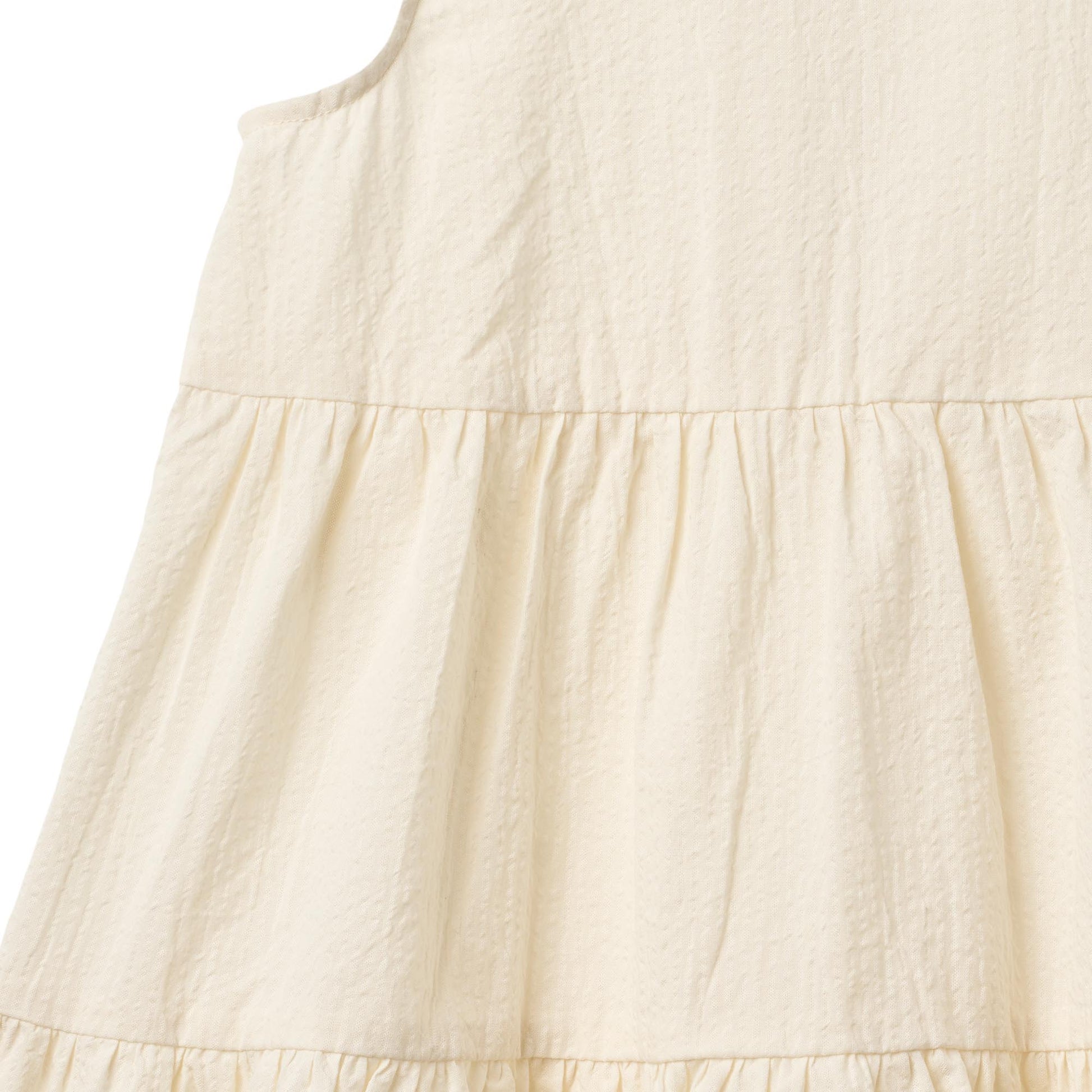 Jurkje - Dress Louise - Biologisch katoen - Ivory/Creme - Wheat close up