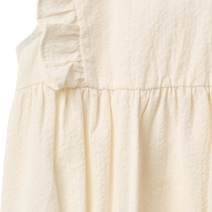 Romper Emmaline - Biologisch katoen - Ivory/Creme - Wheat close up