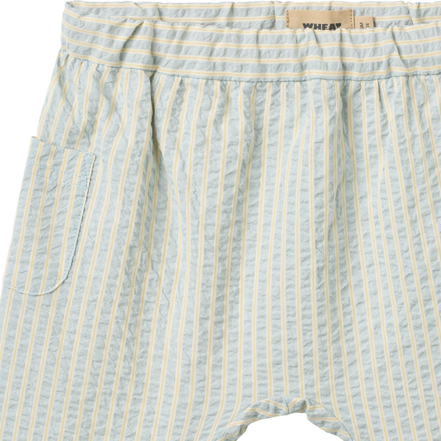 Broekje -  Trousers Henry - Biologisch katoen -  Summer sky stripe/Blauw - Wheat close up