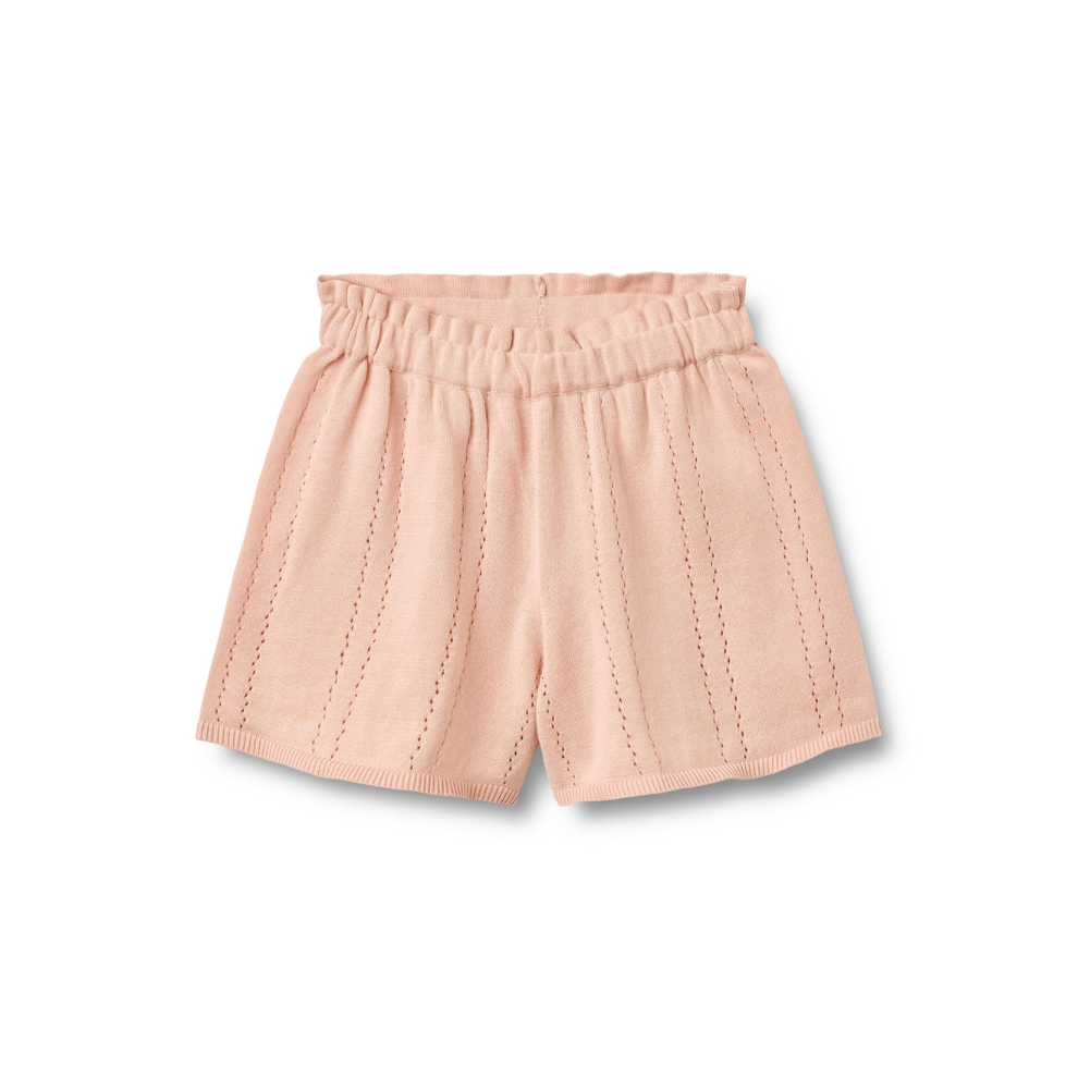 Kort broekje - Knit Shorts Irma - Biologisch katoen - Powder/Roze - Wheat voor