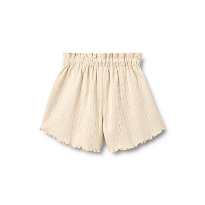 Korte broek - Shorts Ina - Biologisch katoen -  Almond peach - Wheat achter