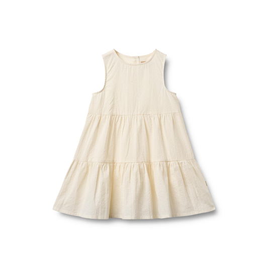 Jurkje - Dress Louise - Biologisch katoen - Ivory/Creme - Wheat voor
