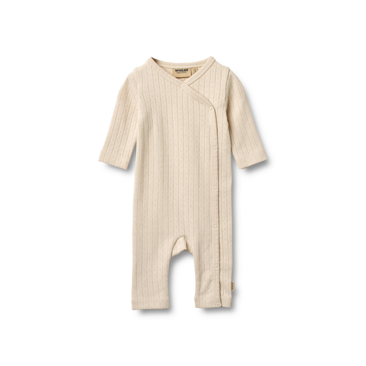 Boxpakje - Wrapsuit L/S Everest - Biologisch katoen - Almond peach - Wheat voor