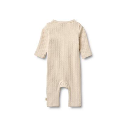 Boxpakje - Wrapsuit L/S Everest - Biologisch katoen - Almond peach - Wheat achter