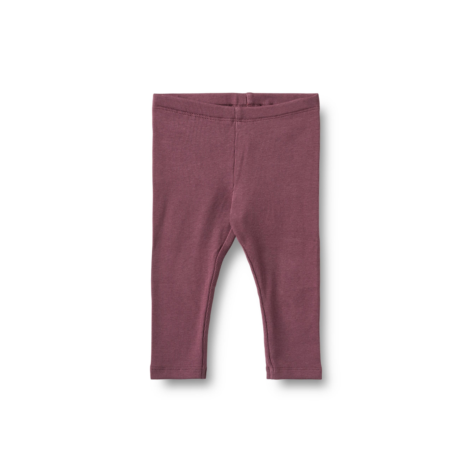 Legging Jules - Eggplant - Biologisch katoen - Wheat voorkant