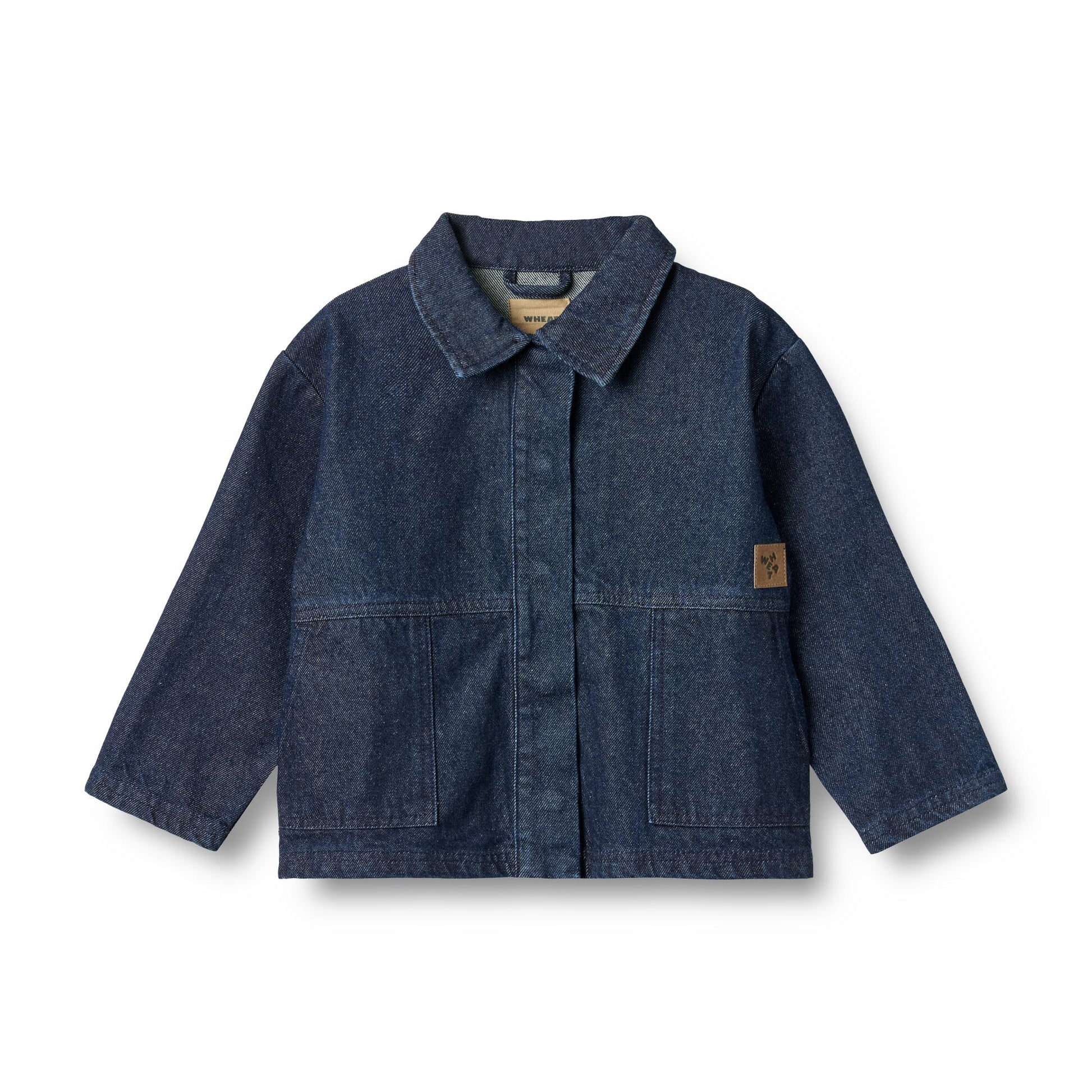Spijkerjasje - Denim Overshirt Sola - Biologisch katoen - Wheat voorkant