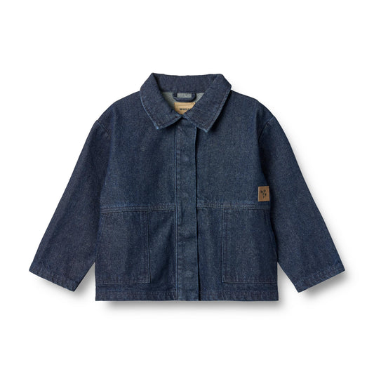 Spijkerjasje - Denim Overshirt Sola - Biologisch katoen - Wheat voorkant