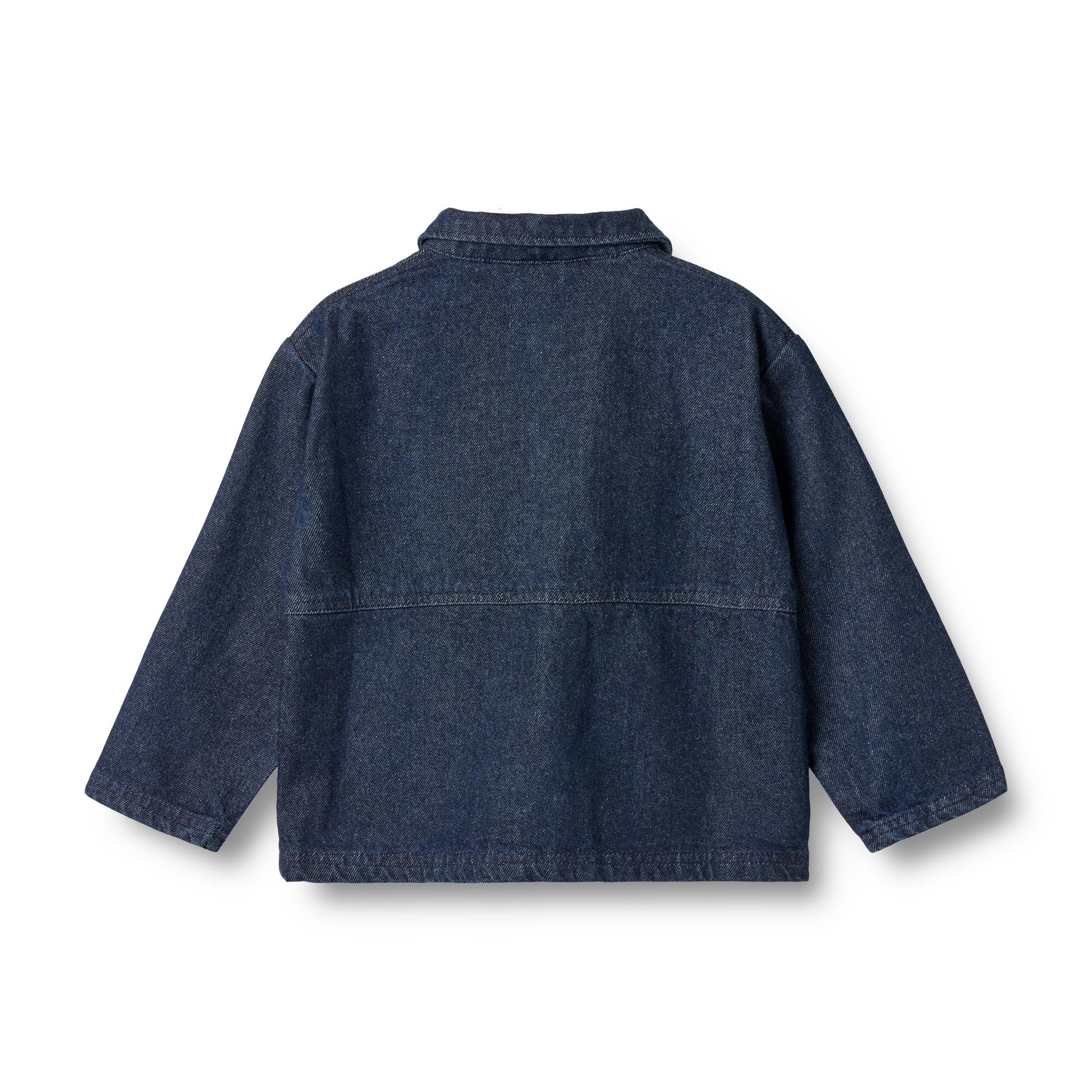 Spijkerjasje - Denim Overshirt Sola - Biologisch katoen - Wheat achterkant