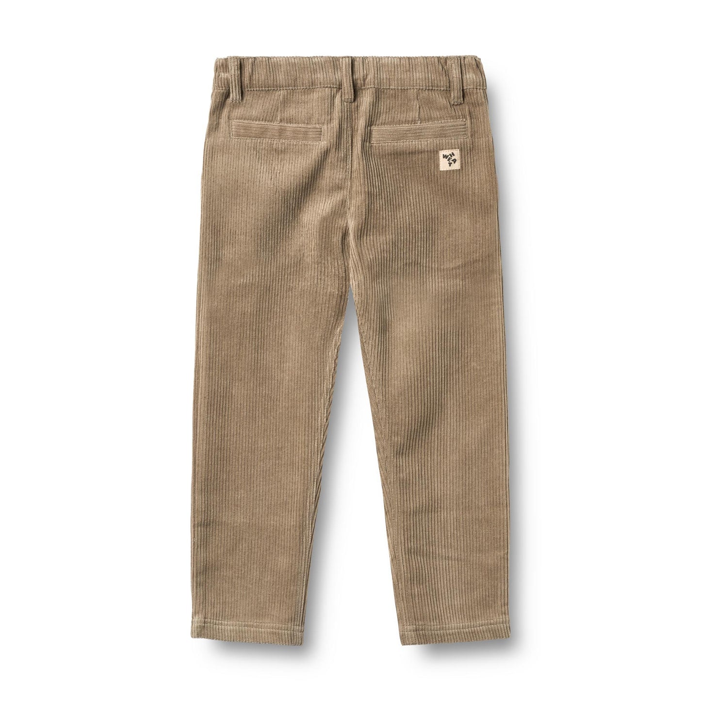 Corduroy broek Hugo - Biologisch katoen - Grey stone/beige - Wheat achterkant