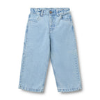 Spijkerbroek Felix - Biologisch katoen - Light blue - Wheat voorkant