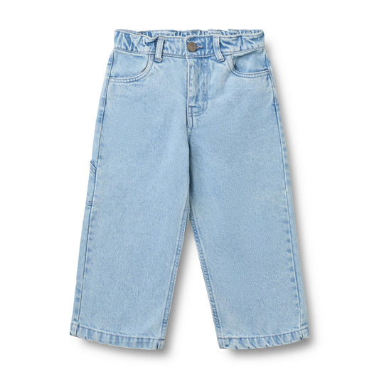 Spijkerbroek Felix - Biologisch katoen - Light blue - Wheat voorkant