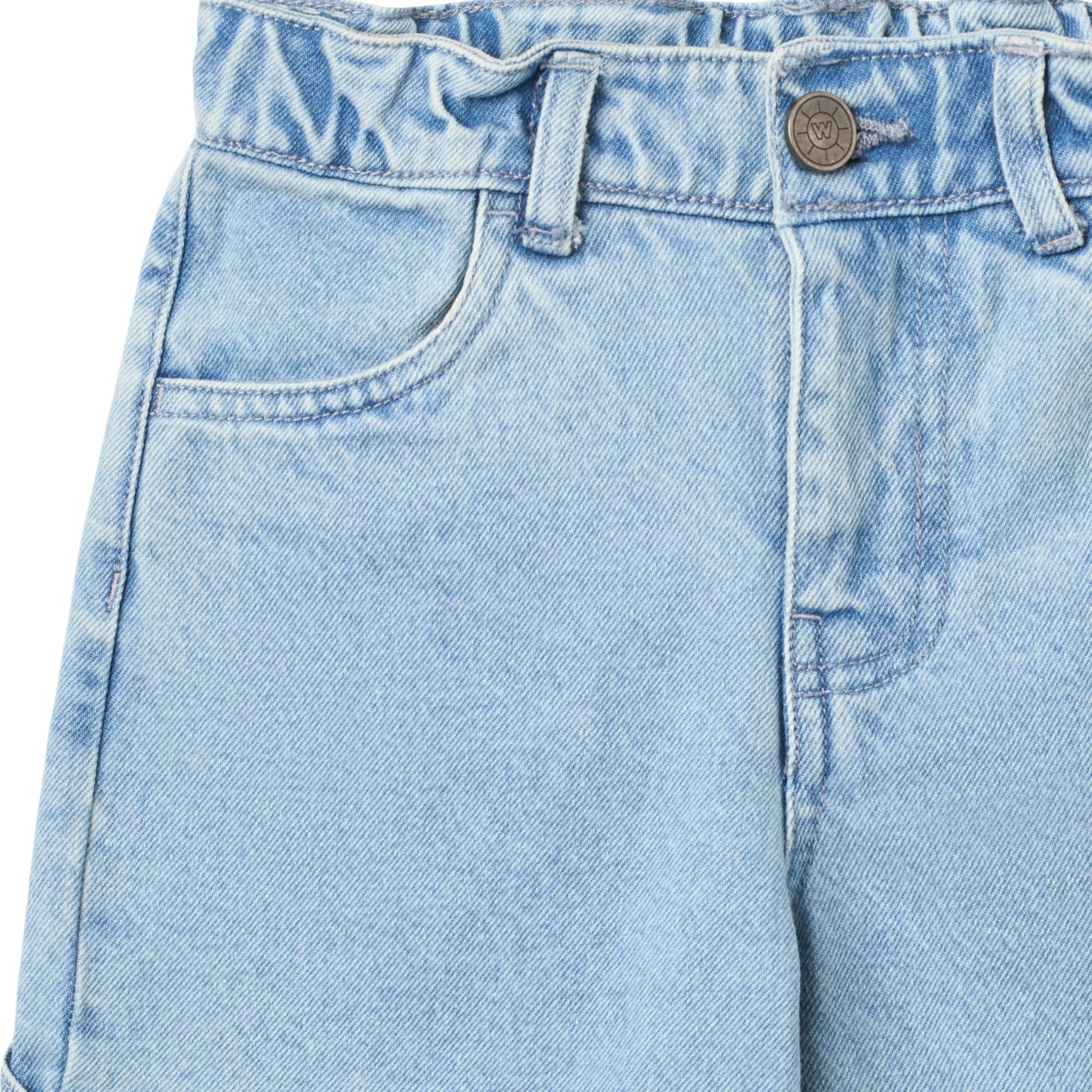 Spijkerbroek Felix - Biologisch katoen - Light blue - Wheat close up
