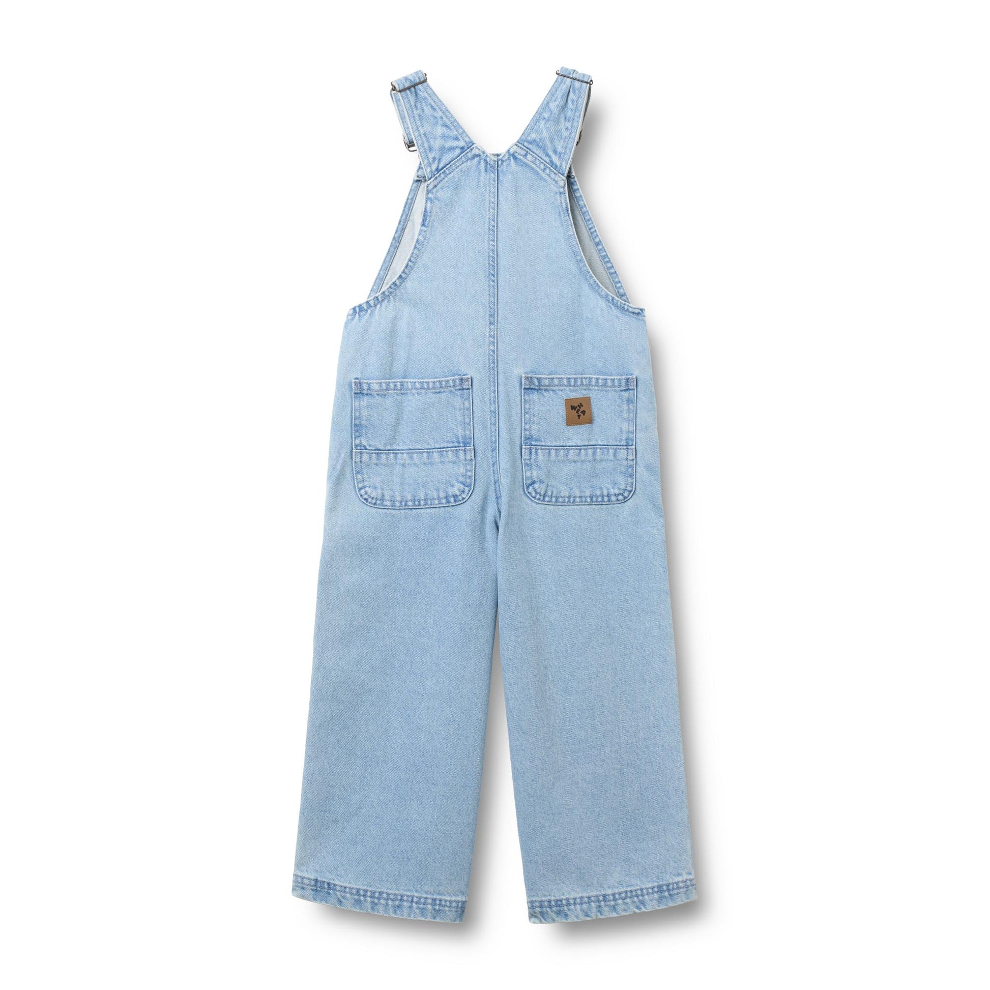 Spijker tuinbroek Marley - Biologisch katoen - Light blue/lichtblauw - Wheat achterkant