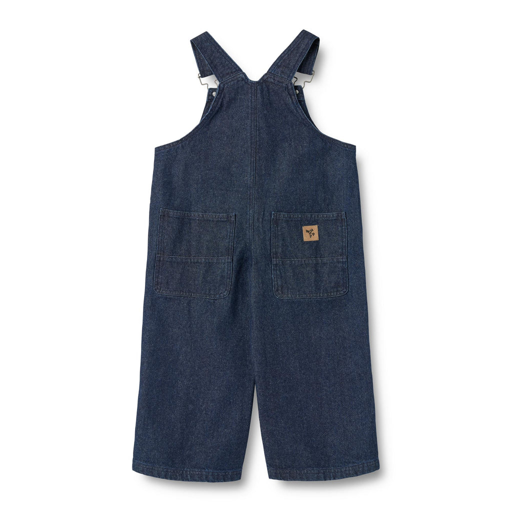 Tuinbroek denim Marley - Biologisch katoen - Dark blue/donkerblauw - Wheat achterkant