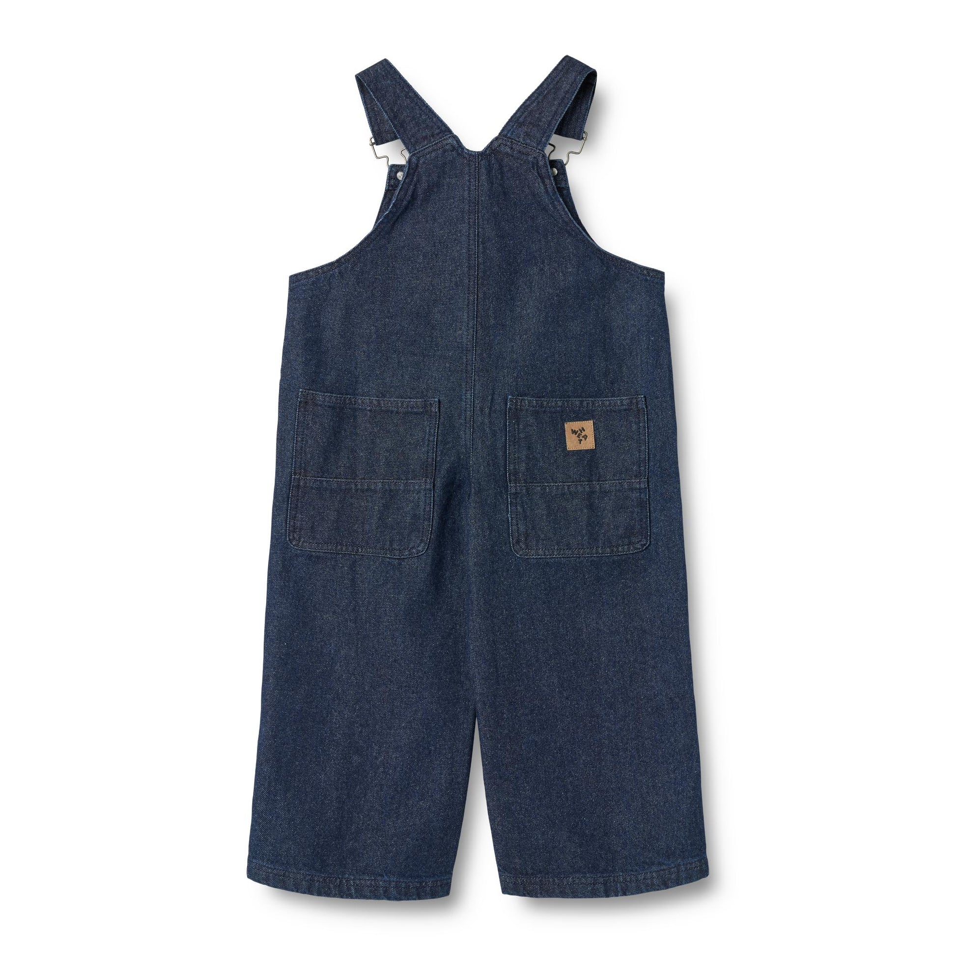 Tuinbroek denim Marley - Biologisch katoen - Dark blue/donkerblauw - Wheat achterkant