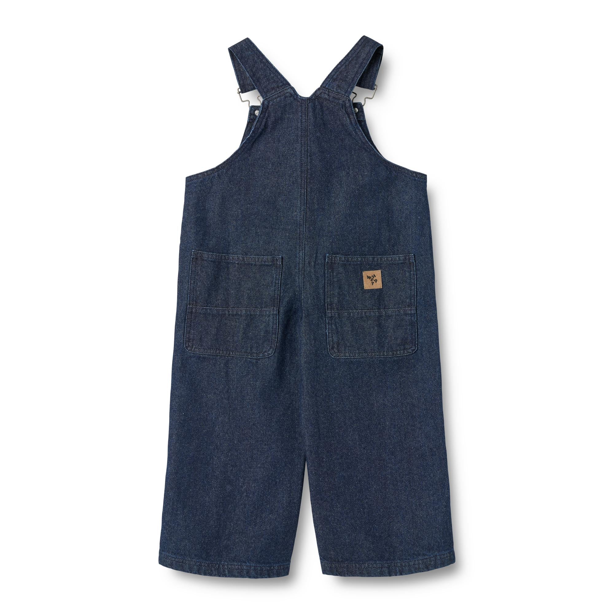Tuinbroek denim Marley - Biologisch katoen - Dark blue/donkerblauw - Wheat achterkant