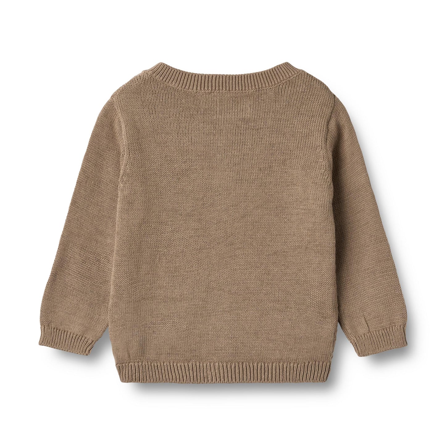 Vest Bjørn - Biologisch katoen - Beige stone - Wheat achterkant