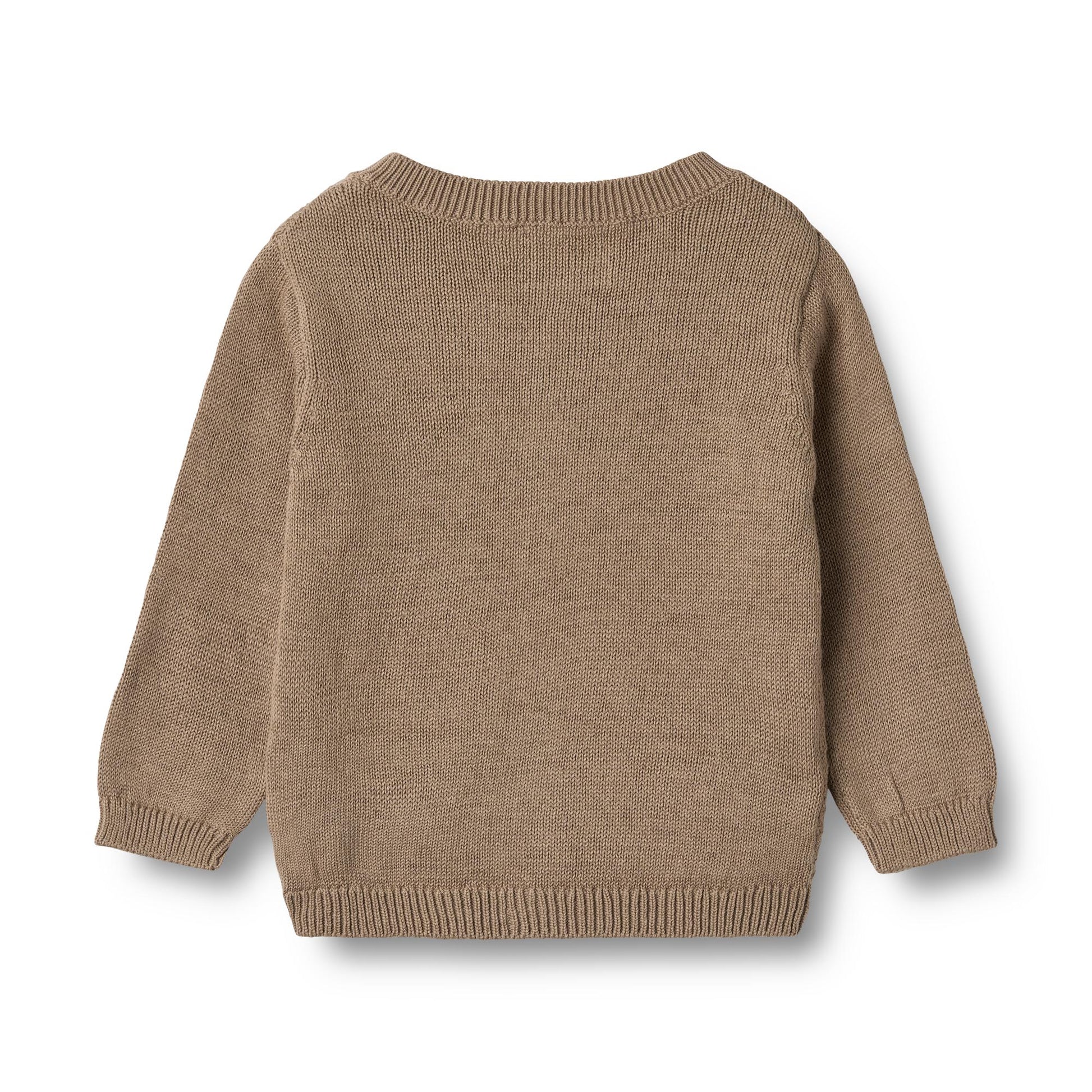Vest Bjørn - Biologisch katoen - Beige stone - Wheat achterkant