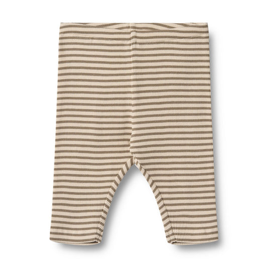 Legging Silas - Biologisch katoen - Stone stripe - Wheat