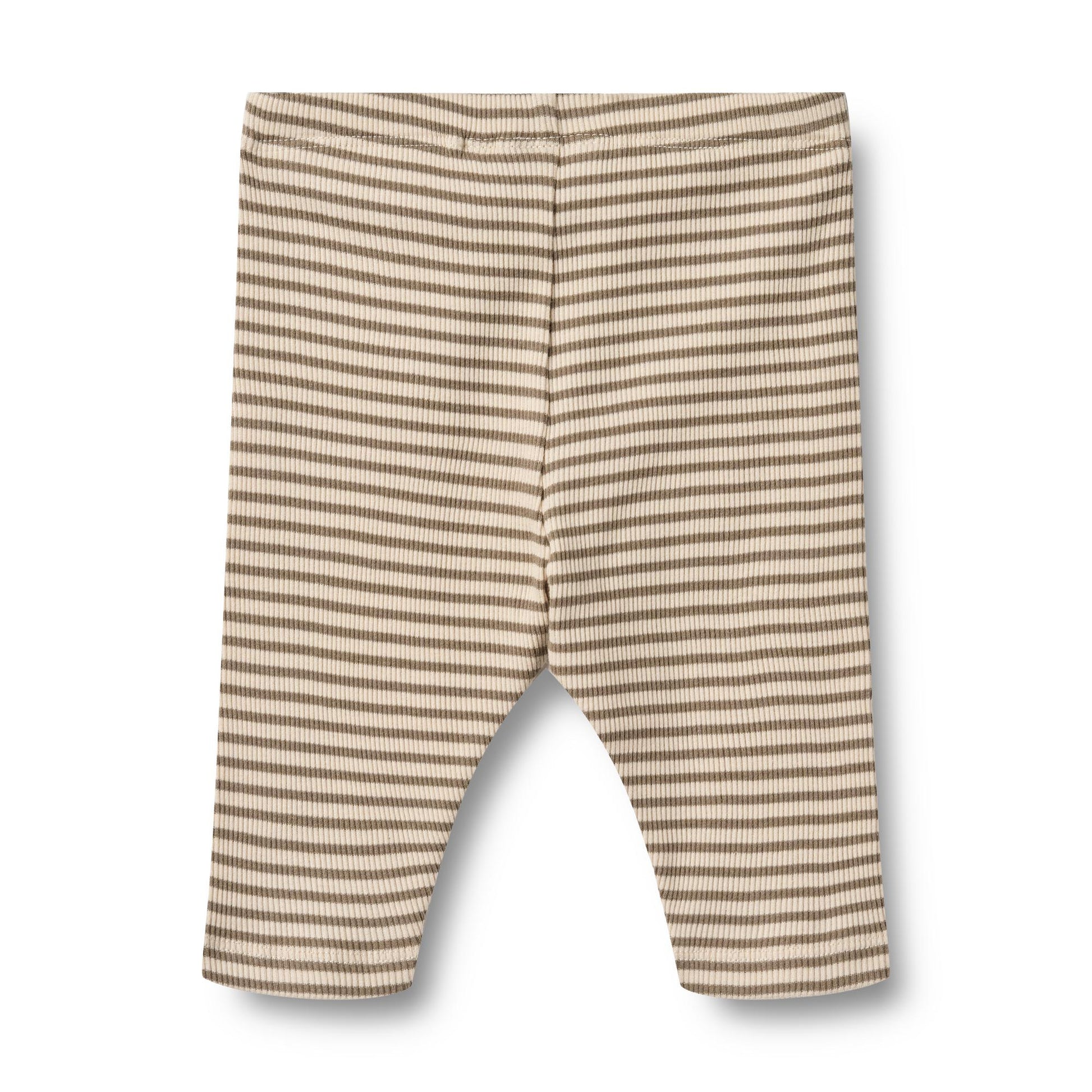 Legging Silas - Biologisch katoen - Stone stripe - Wheat voorkant