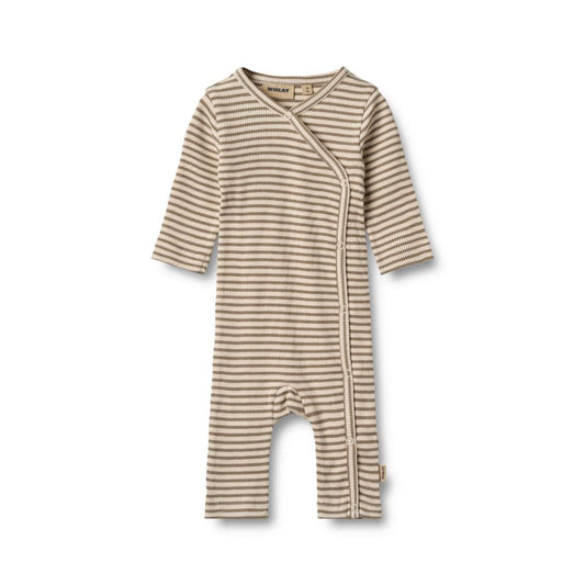 Boxpakje Everst - Biologisch katoen - Stone stripe - Wheat voorkant