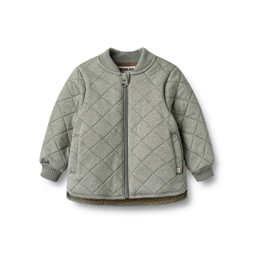 Thermo jas Benni - Teddy - Thunder melange - Wheat dicht