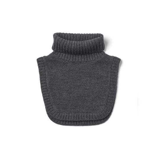 Nekwarmer kind Essen - Merino wol - Charcoal melange - Wheat product