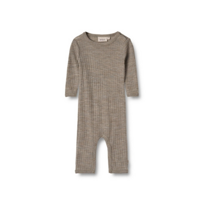 Boxpakje - Merino wol/zijde - Khaki Melange - Wheat voor