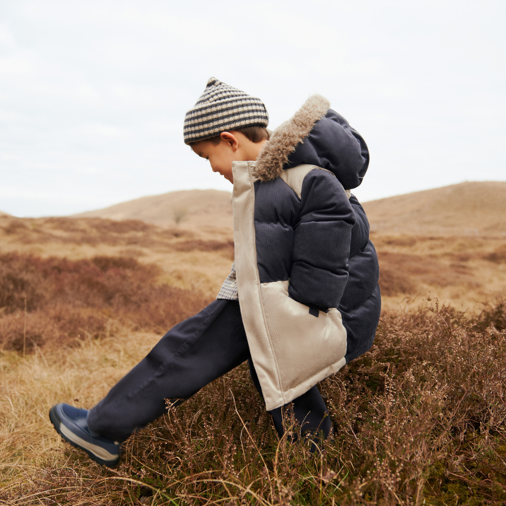 Muts Topper - Merino wol - Beanie - Charcoal melange - Wheat kind
