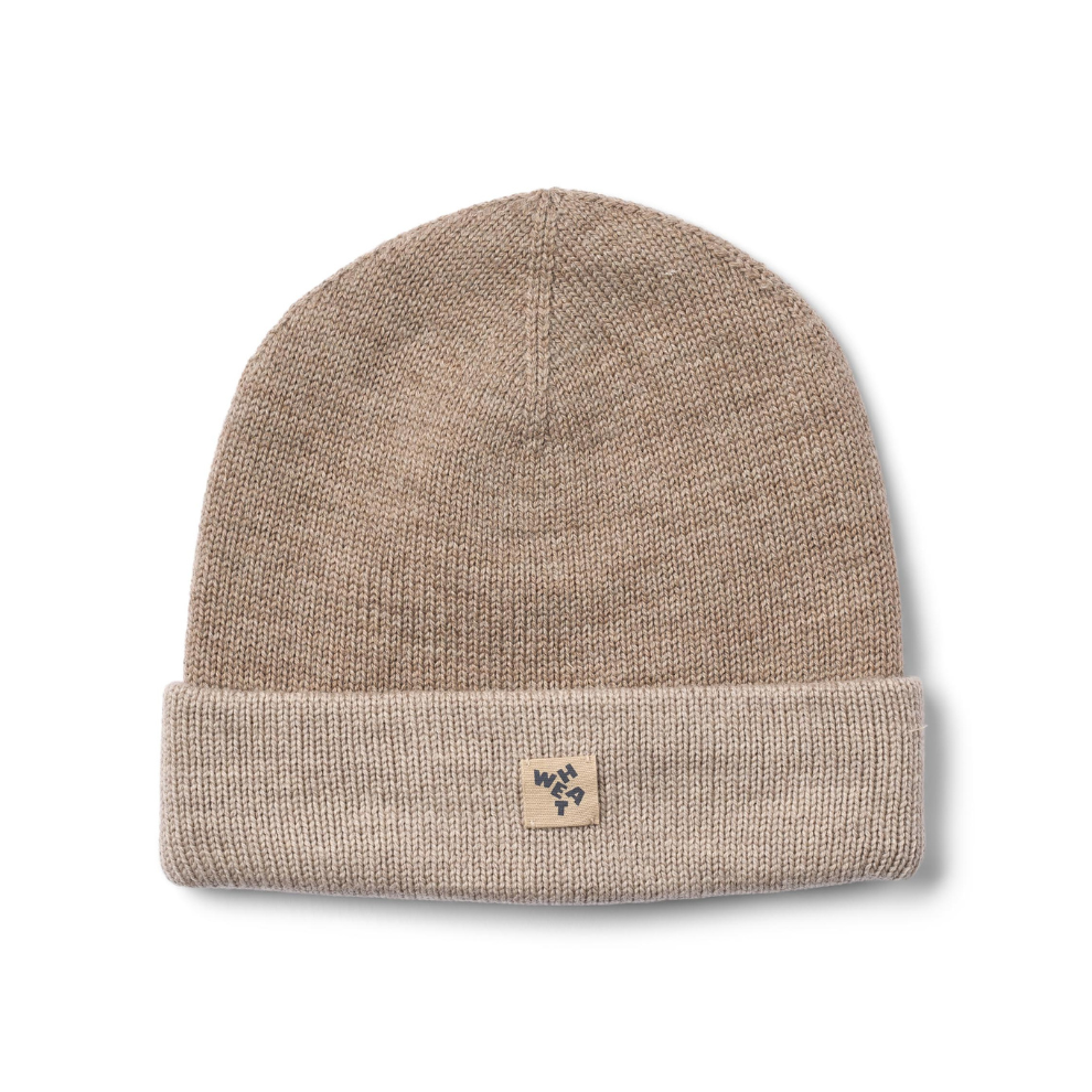 Muts Omalas - Merino wol - Grey camel - Wheat voorkant