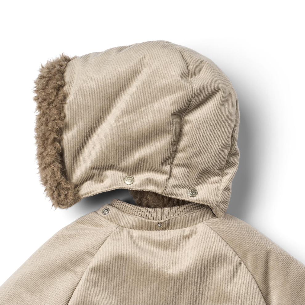 Puffer jas Billo - Waterafstotend - Grey stone/beige - Wheat close up