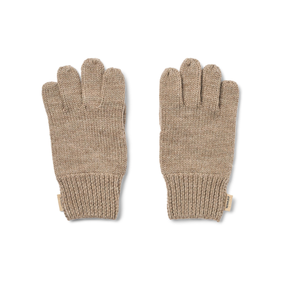 Handschoenen Bobbe - Merino wol - Warm sand - Wheat voorkant