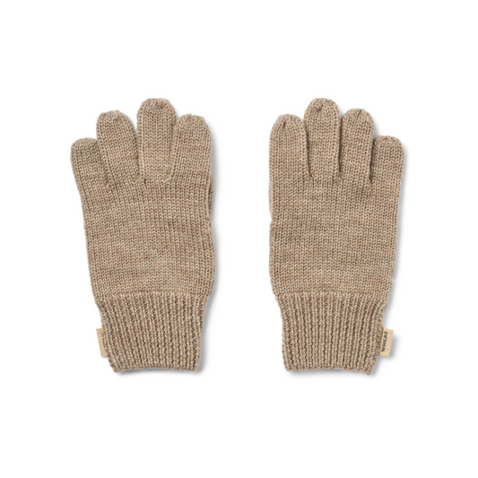 Handschoenen Bobbe - Merino wol - Warm sand - Wheat voorkant