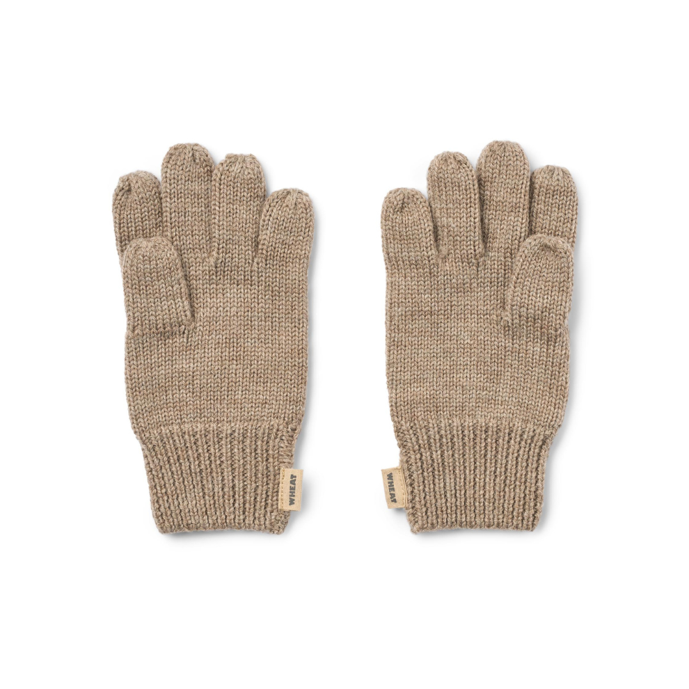 Handschoenen Bobbe - Merino wol - Warm sand - Wheat achterkant