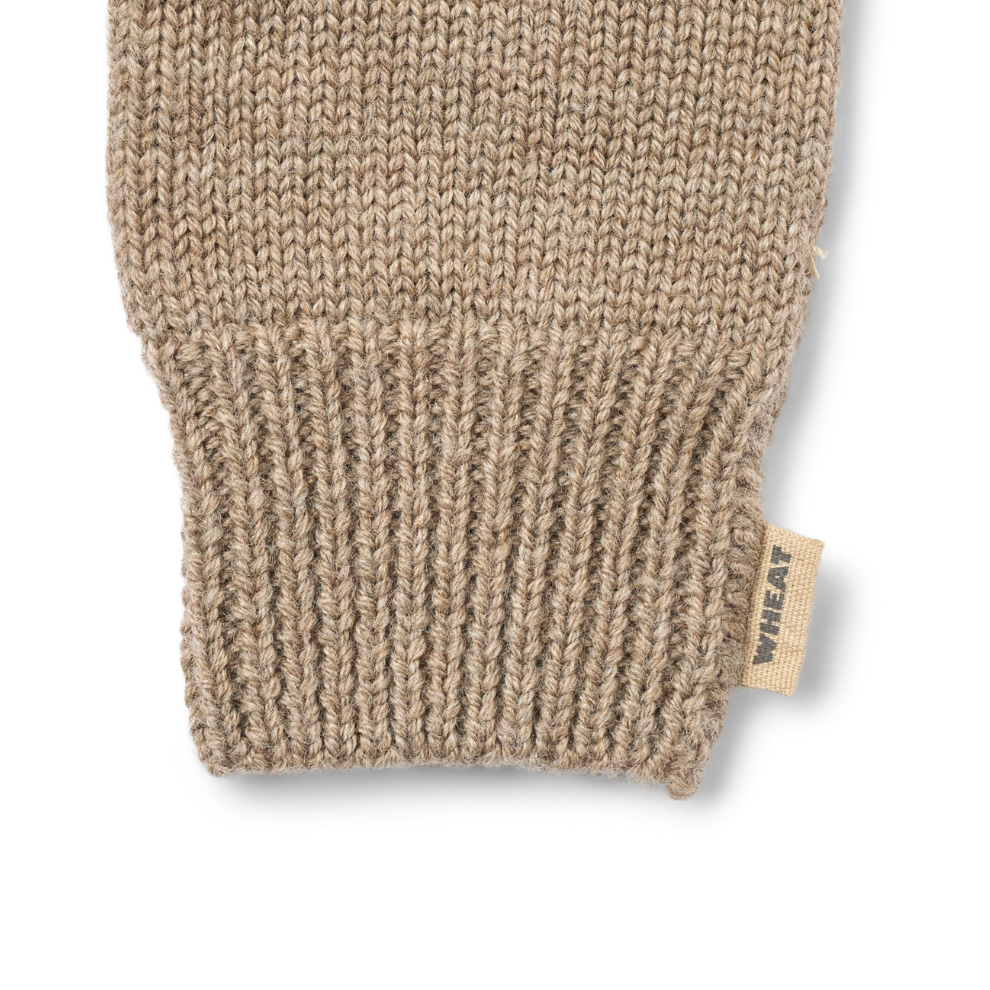 Handschoenen Bobbe - Merino wol - Warm sand - Wheat close up