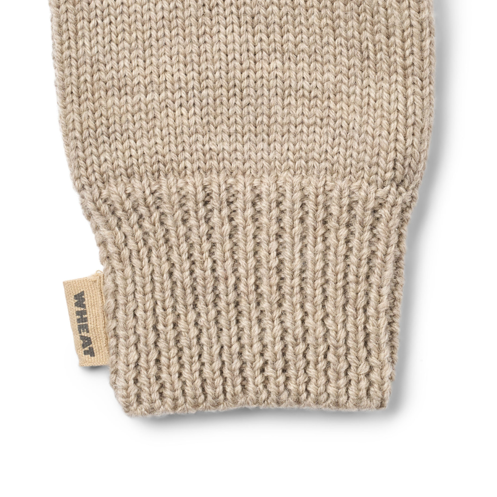 Handschoenen Bobbe - Merino wol - Warm sand - Wheat close up